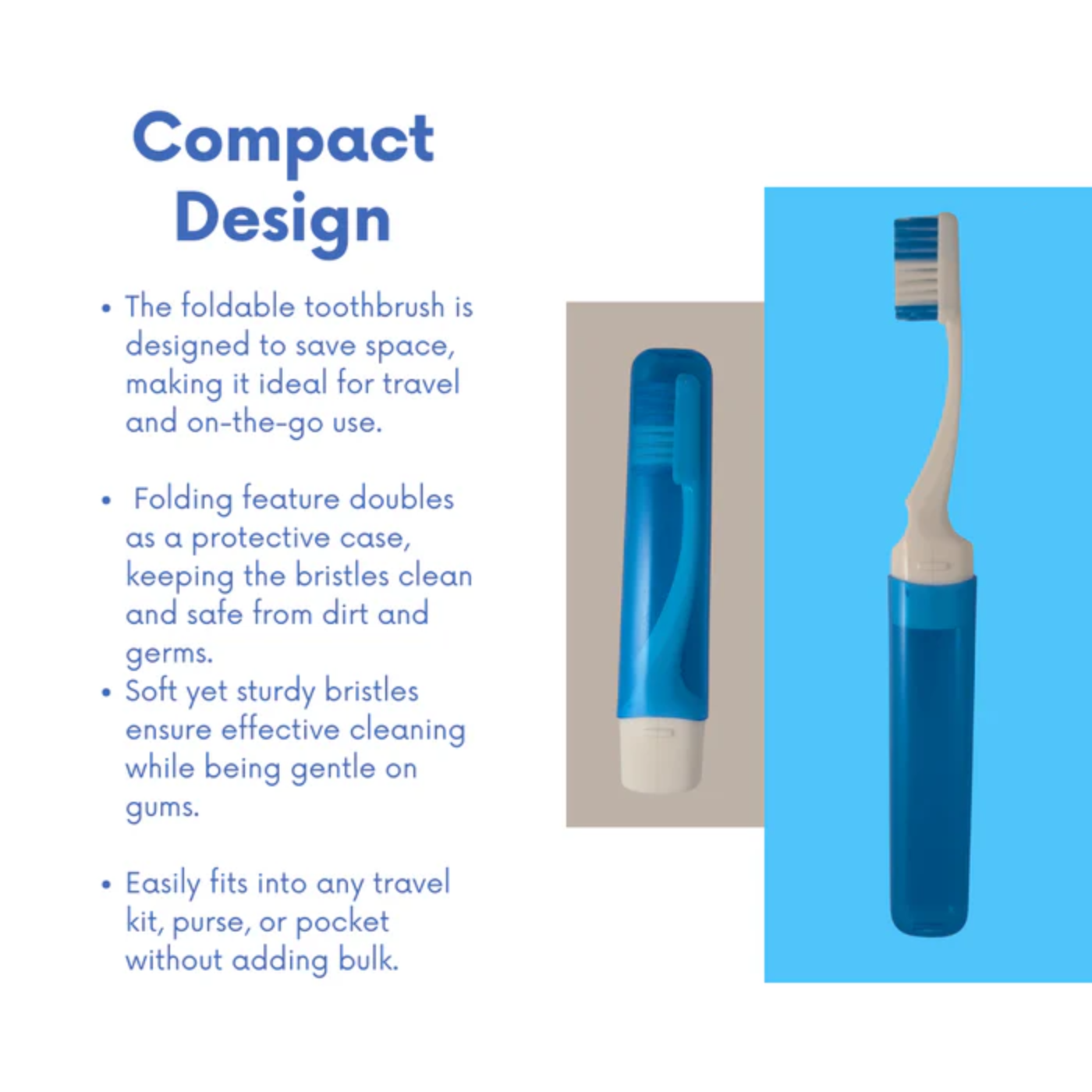 Dental Hygiene Kit, Portable Toothbrush, Toothpaste, Floss, Interdental Picks, Mints