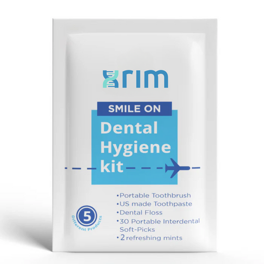 Dental Hygiene Kit, Portable Toothbrush, Toothpaste, Floss, Interdental Picks, Mints