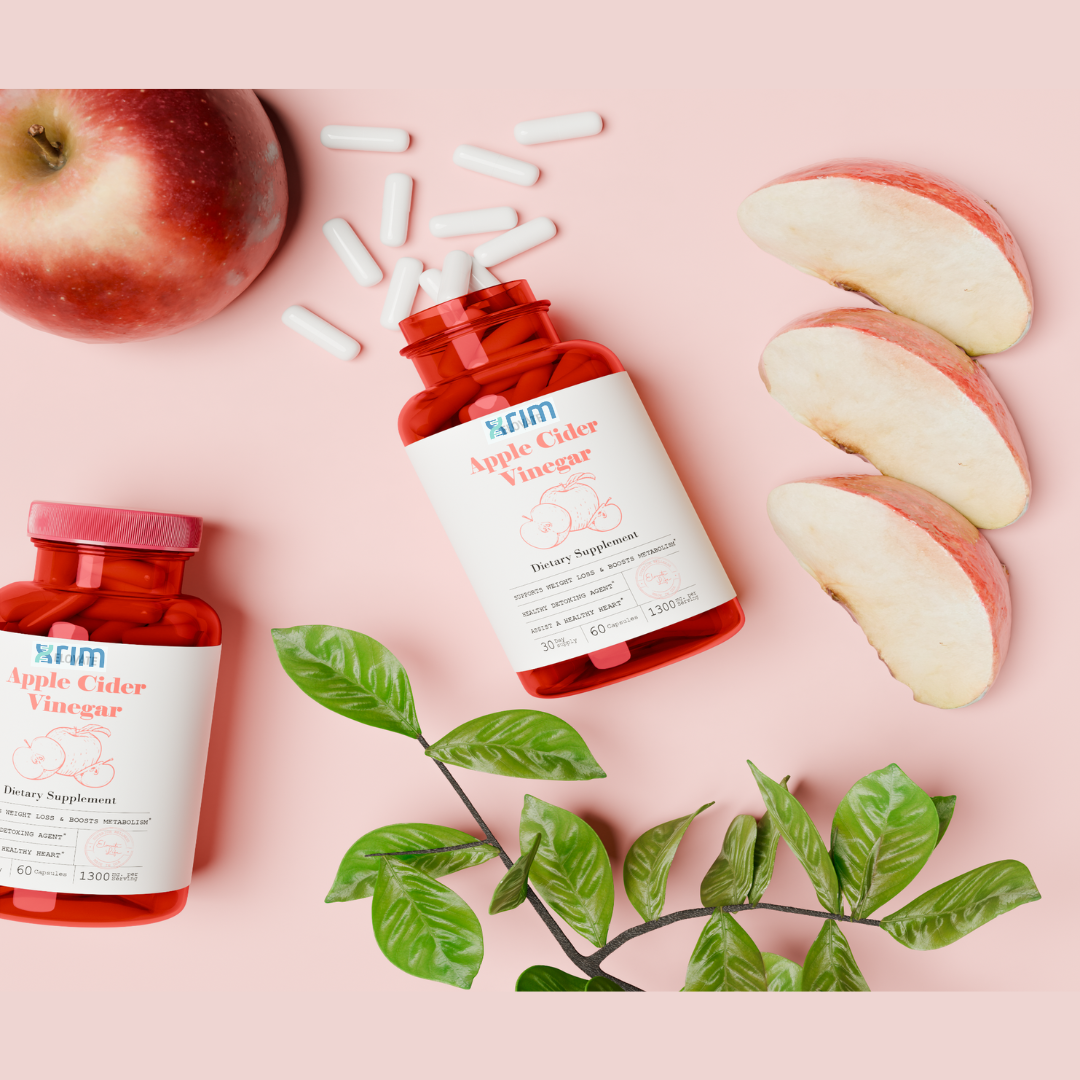 Berberine HCI and Apple Cider Vinegar Capsules Bundle 30-Day Supply for Men & Women
