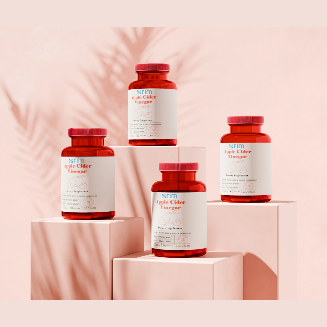 Berberine HCI and Apple Cider Vinegar Capsules Bundle 30-Day Supply for Men & Women