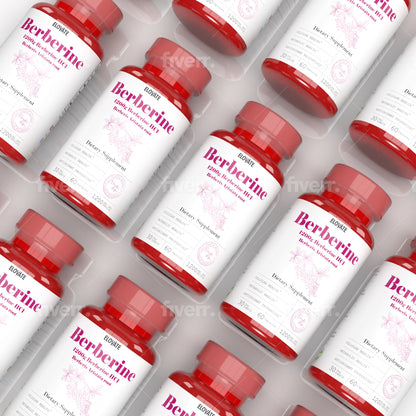 Berberine HCI Berberis Aristata Root Capsules Natural, High Absorption, 1200mg (120 Day Supply, 120 Capsules)