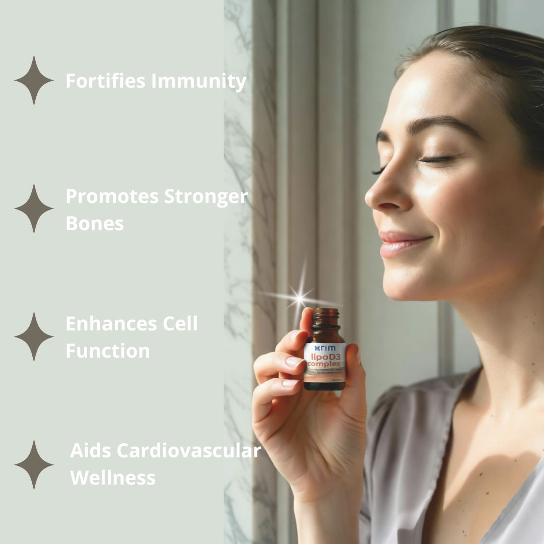 LipoD3 Complex – Liposomal Vitamin D3 5000 IU + K2, Selenium & CoQ10 | High Absorption Liquid Supplement – 60 Servings (2 bottles)