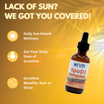 LipoD3 Complex – Liposomal Vitamin D3 5000 IU + K2, Selenium & CoQ10 | High Absorption Liquid Supplement – 60 Servings (2 bottles)