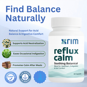 xrim Reflux Inhibitor - Natural Digestive Supplement for Stomach Comfort, Acid Balance & Nutrient Absorption - Betaine HCI with Pepsin - Vegan, Gluten Free & Non GMO - 180 Capsules (2 BOTTLES)
